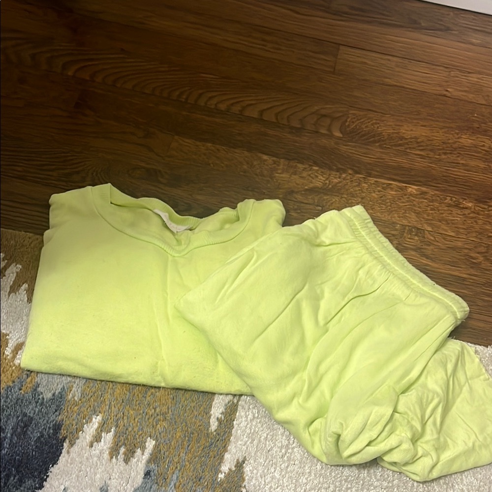 Lime Green Loungewear Set